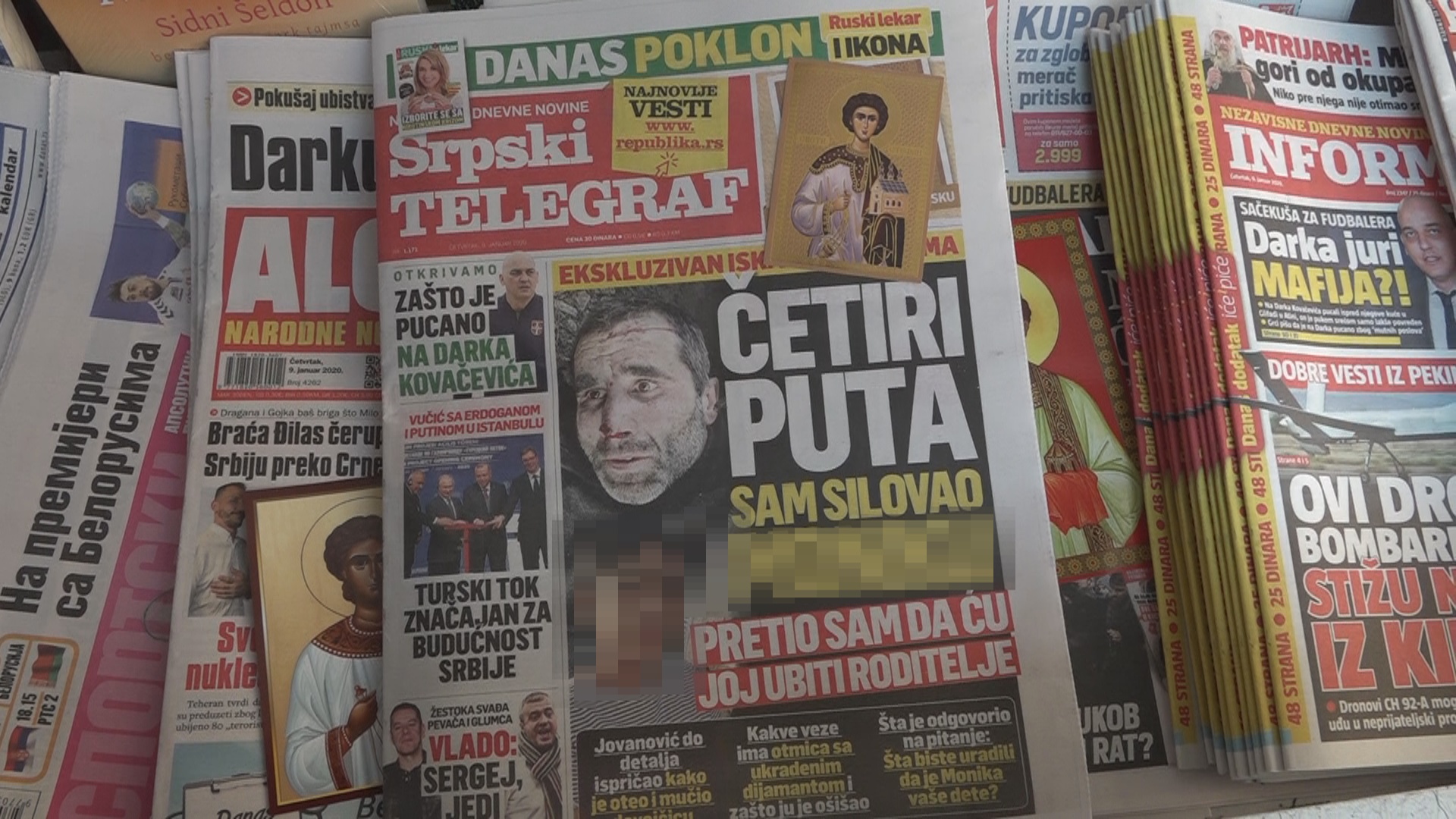 Бројне реакције због насловних страна и исказа силоватеља у таблоидима