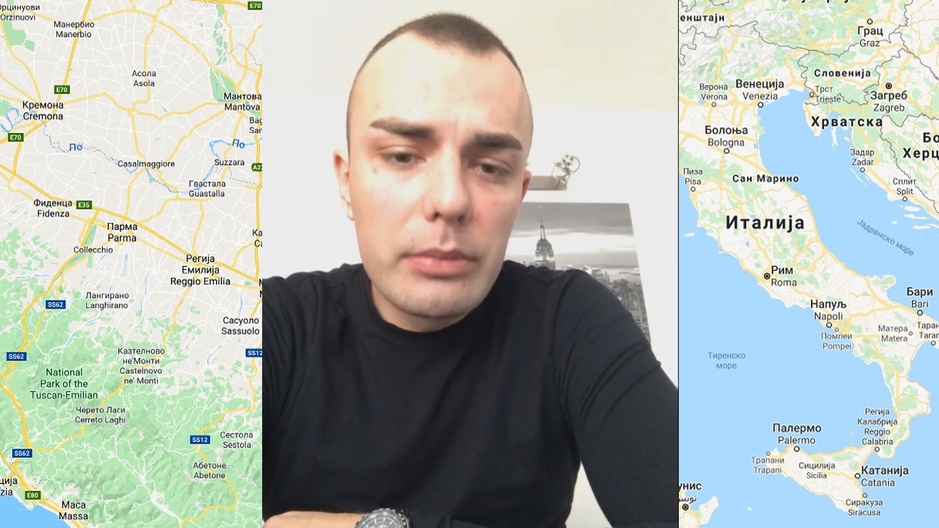 Пријепољац Никола Величанин за ТВ Форум из Парме: Шале заменила паника – Италија у карантину бар две седмице