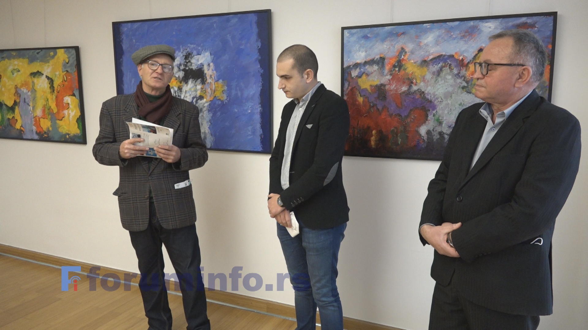 Изложба слика „Аморфни облици“ Сеада Зејнелагића у пријепољском музеју.