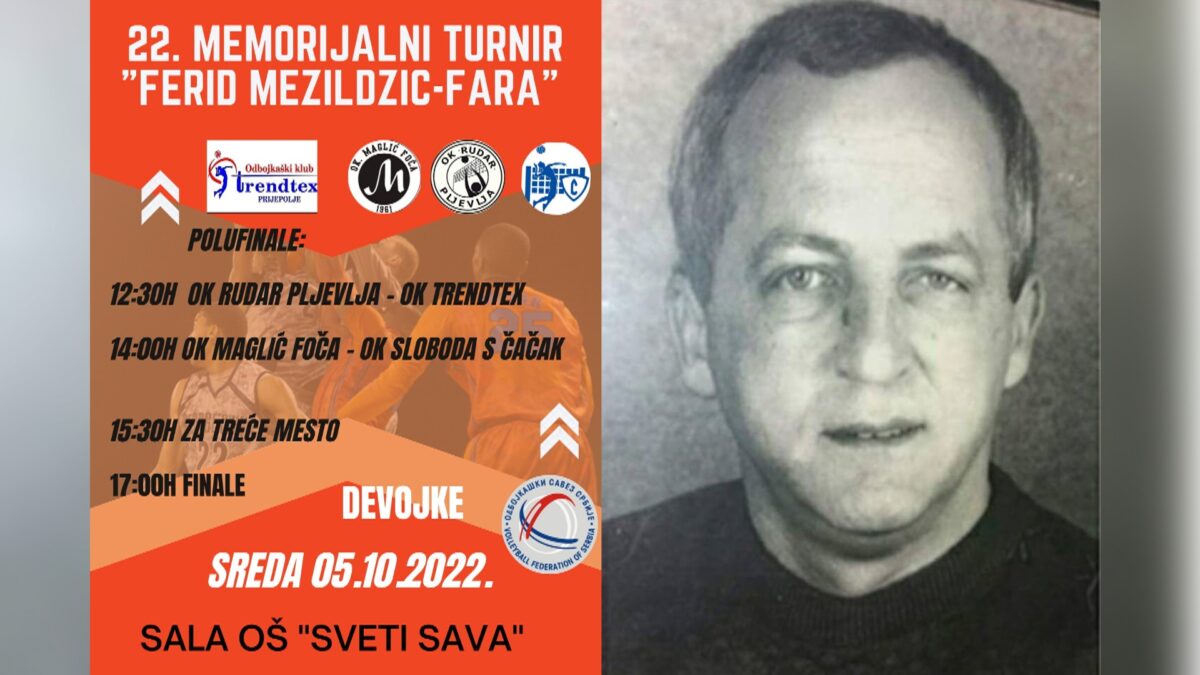У среду 22. Меморијални турнир „Ферид Мезилџић – Фара“