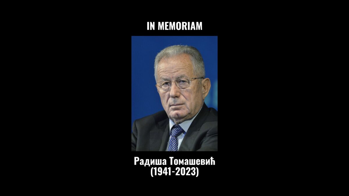 IN MEMORIAM: Радиша Томашевић (1941-2023)