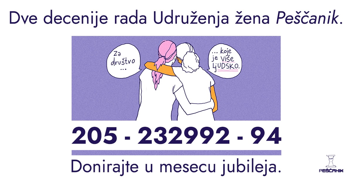 Удружење жена Пешчаник – за равноправност жена у кући, на послу и у јавном животу