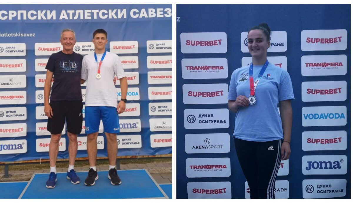 Ермин Синанчевић шампион, а Емина Мујезиновић вицешампионка Србије у бацању кугле