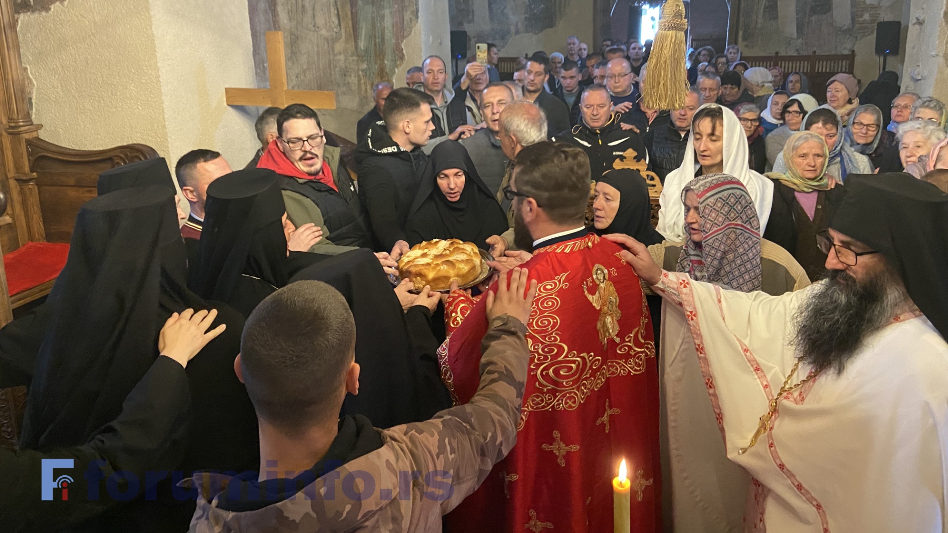 Спасовдан прослављен у манастиру Милешеви (ВИДЕО)