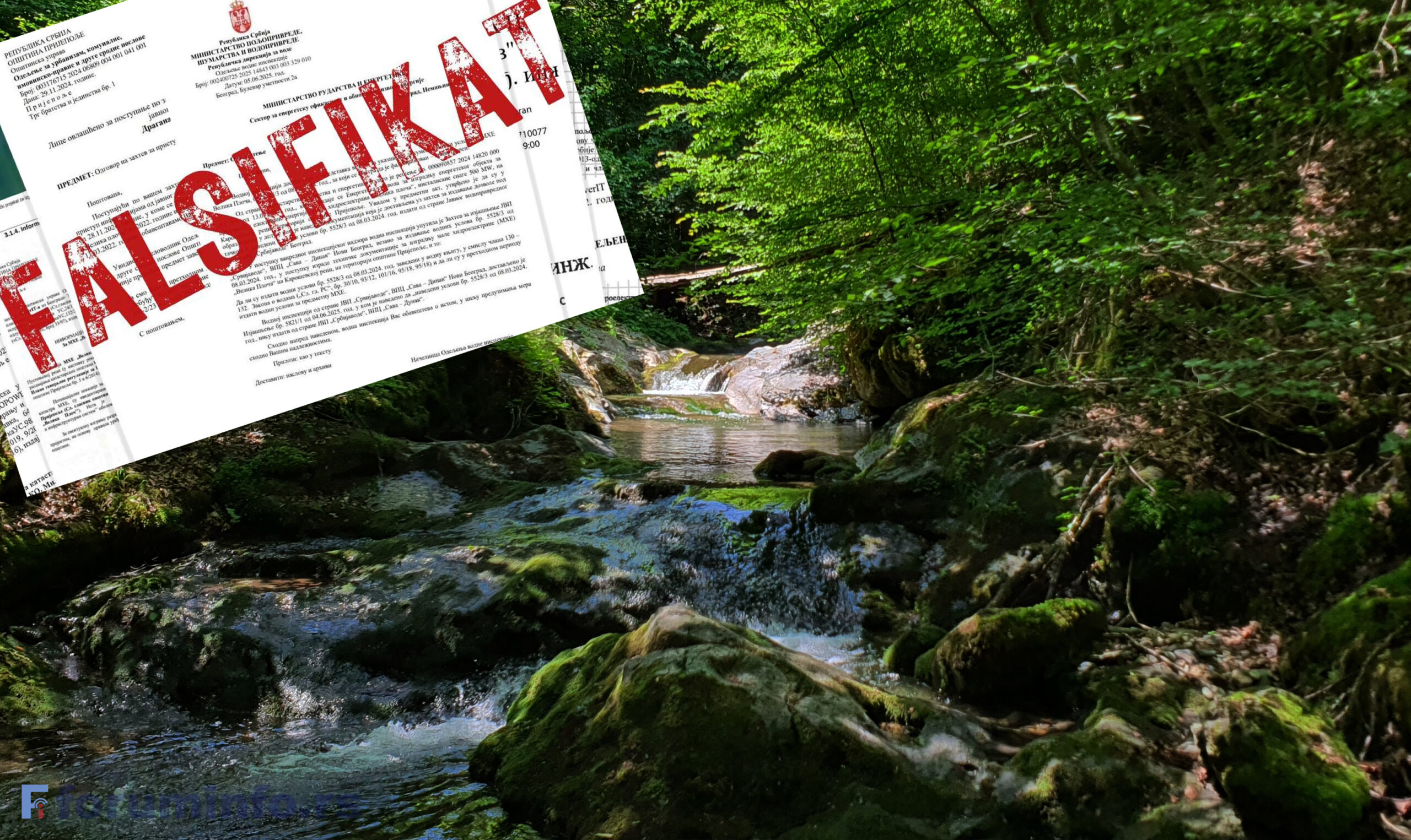 Кривична пријава против инвеститора МХЕ на Ратајској реци због фалсификовања документације
