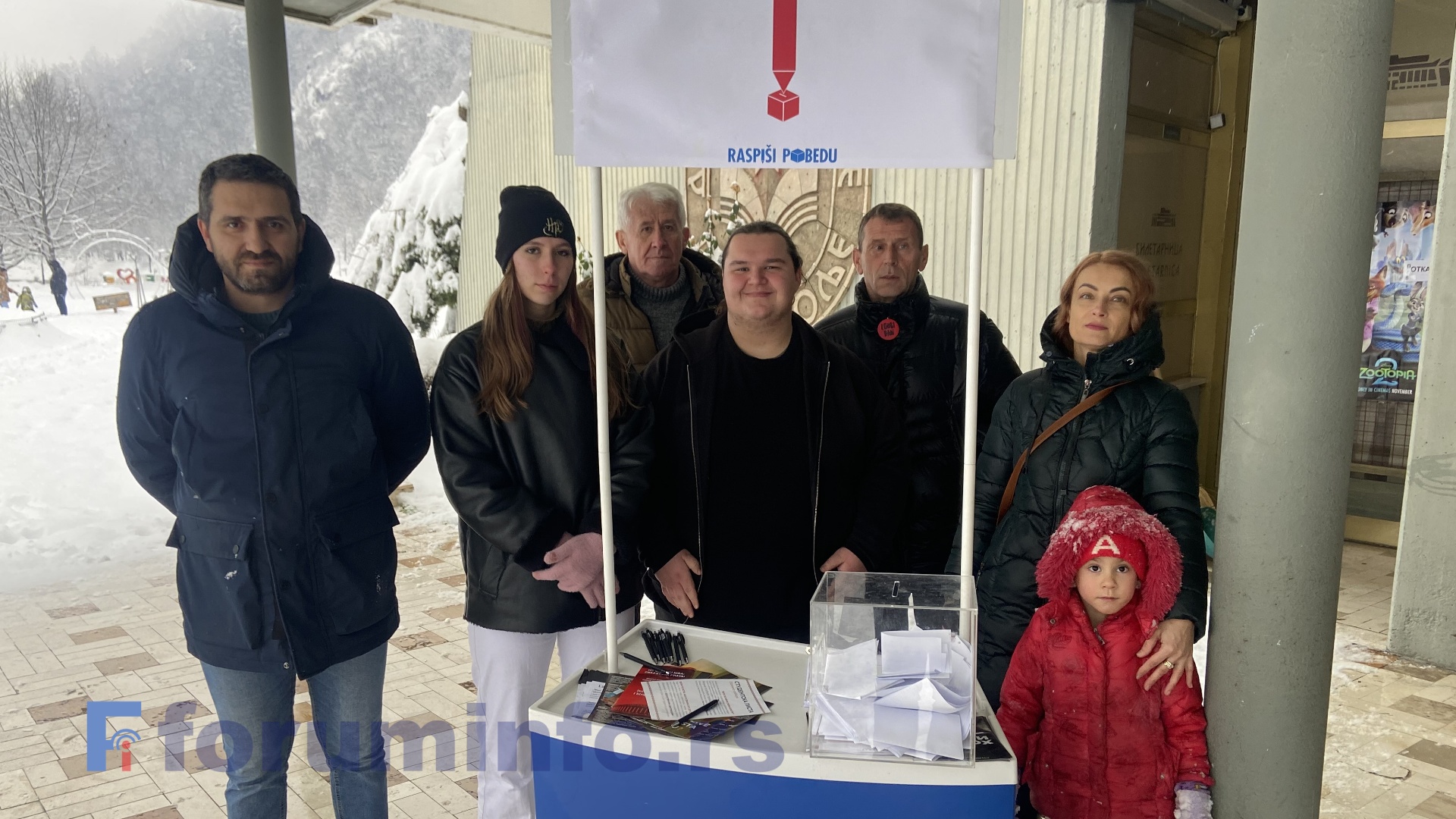 Акција “Распиши победу” одржана у Пријепољу по снежној мећави